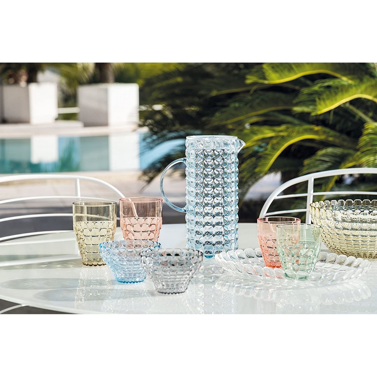 Guzzini Tiffany transparent jug pitcher Lt. 1.75 Guzzini